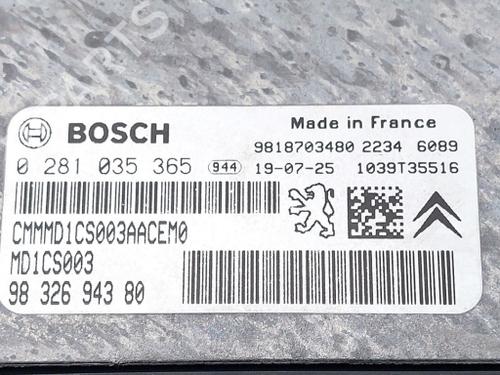 Engine control unit (ECU) PEUGEOT PARTNER Box Body/MPV (K9) 1.5 BlueHDi 75 | BP40503318M57 - Image 3