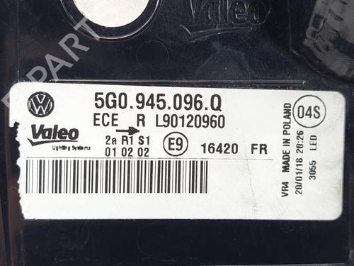 Right taillight VW GOLF VII (5G1, BQ1, BE1, BE2) 1.0 TSI | BP21124764C35 