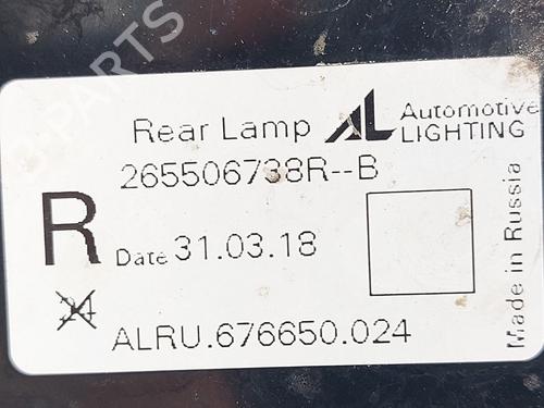 Right taillight RENAULT CAPTUR I (J5_, H5_) 1.3 TCe 150 (J5NK, J5JS) | BP38958783C35 - Image 6