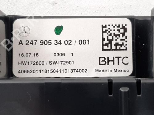 Climate control MERCEDES-BENZ A-CLASS Saloon (V177) A 200 (177.187) | BP19751502I5 