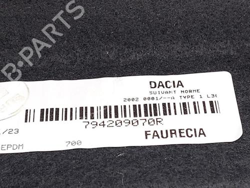Rear parcel shelf DACIA DUSTER (HM_) 1.0 LPG (HMMT) | BP29868952C85