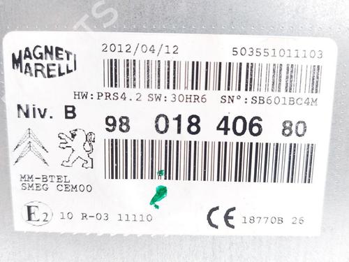 Electronic module PEUGEOT 208 I (CA_, CC_) 1.4 HDi | BP27726947M83 