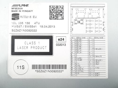 Radio SEAT Mii (KF1, KE1) 1.0 | BP19759447E6 