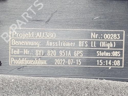 Air vent AUDI A3 Sportback (8YA, 8YF) 30 TFSI Mild Hybrid | BP25620095I21 