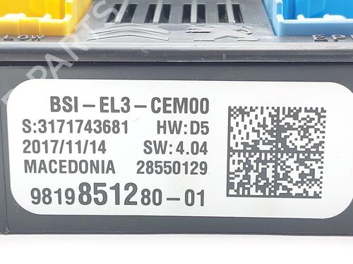 Control unit CITROËN C3 III (SX) 1.2 THP 110 (SXHNPS, SXHNZT, SXHNZ6) | BP31365192M11 - Image 3