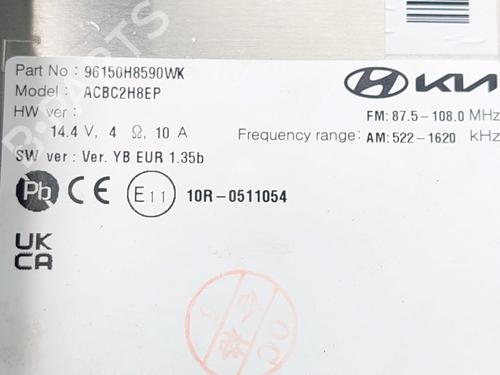 Radio KIA RIO IV (YB, SC, FB) 1.0 T-GDI 100 | BP23897502E6 