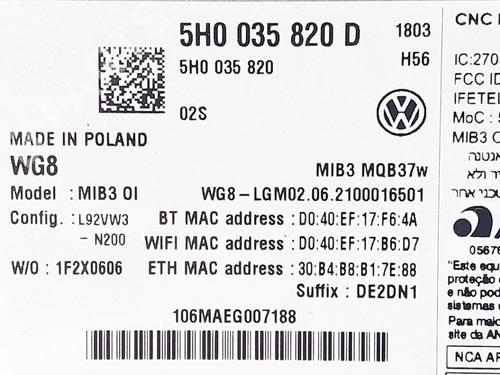 Electronic module VW GOLF VIII (CD1, DA1) 2.0 GTI Clubsport | BP37760387M83 - Image 4