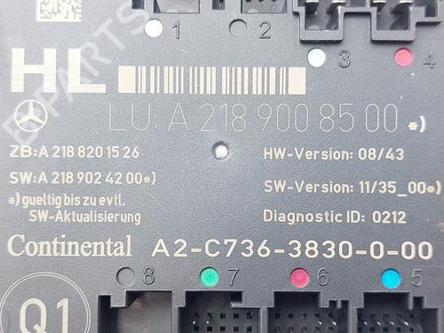 Electronic module MERCEDES-BENZ E-CLASS (W212) E 200 CDI / BlueTEC (212.005, 212.006) | BP31128089M83