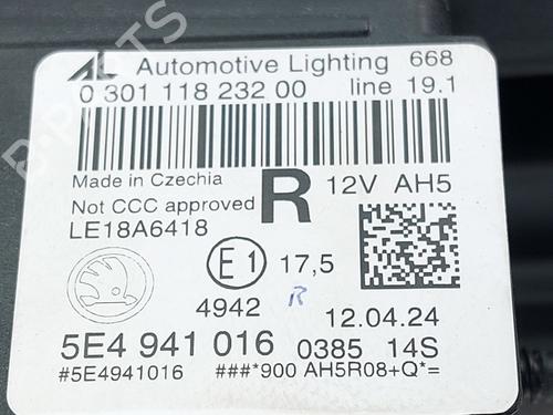 Right headlight SKODA OCTAVIA IV Combi (NX5, PV5) 1.4 TSI iV | BP30875585C29