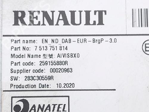 Radio RENAULT TWINGO III (BCM_, BCA_) Z.E: (BCA1) | BP37760561E6 - Image 4
