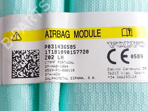 Left curtain airbag VOLVO XC60 II (246) T8 Hybrid AWD | BP30812109C11