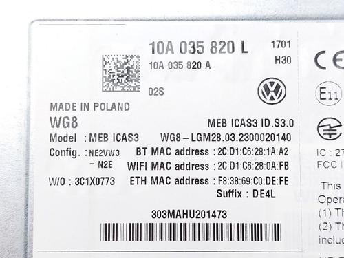 Electronic module VW ID.4 (E21) Pro | BP30465004M83