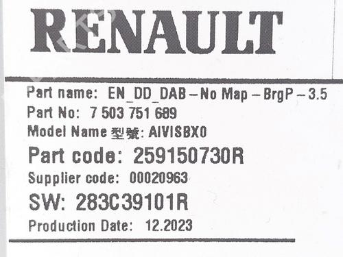 Control unit RENAULT CLIO V (B7_) 1.0 TCe 90 (B7MT) | BP36698524M11 - Image 4