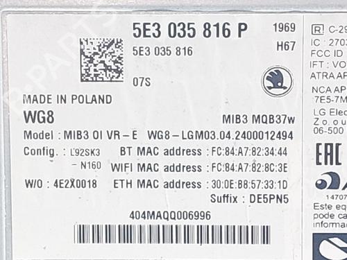 Control unit SKODA OCTAVIA IV Combi (NX5, PV5) 1.4 TSI iV | BP31801233M11 - Image 4