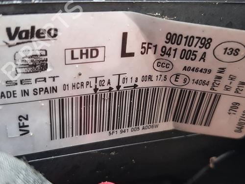 Left headlight SEAT LEON (5F1) 1.2 TSI | BP28977165C28 