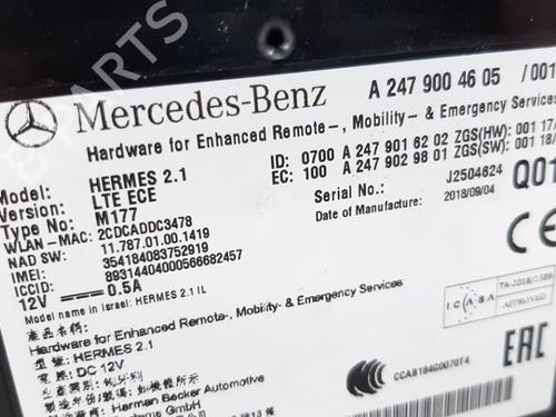 Electronic module MERCEDES-BENZ A-CLASS Saloon (V177) A 200 (177.187) | BP19751522M83 