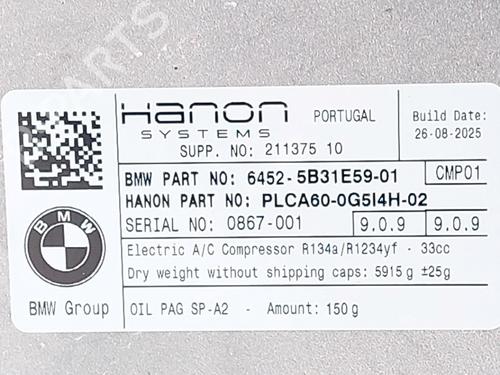 Compressor A/C BMW i4 (G26) eDrive35 | BP31970262M34 