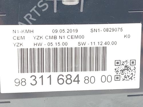 Instrument cluster CITROËN JUMPY III Van (V_) 1.6 BlueHDi 95 | BP38958800C47 - Image 5
