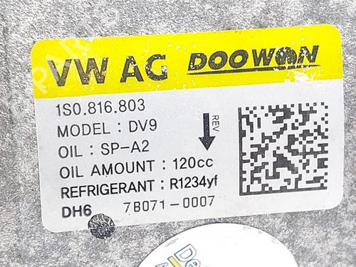 AC compressor VW UP! (121, 122, BL1, BL2, BL3, 123) 1.0 | BP38753648M34 - Image 6