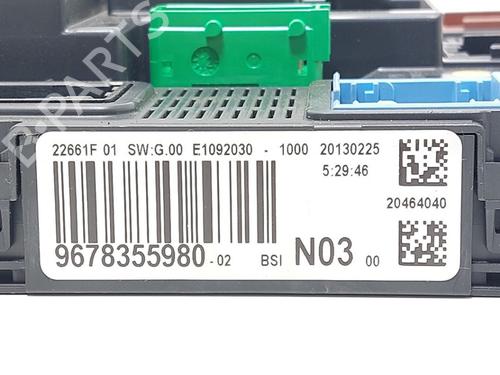 Fuse box PEUGEOT 208 I (CA_, CC_) 1.2 VTI 82 | BP28294389E1