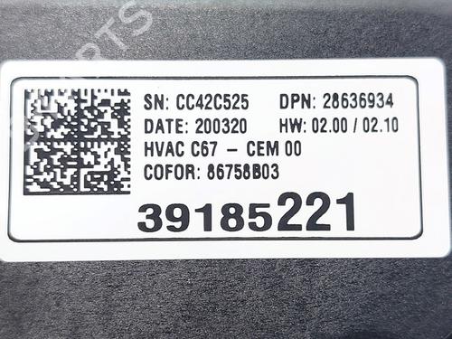 Climate control OPEL CORSA F (P2JO) 1.2 (68) | BP38958636I5 - Image 5