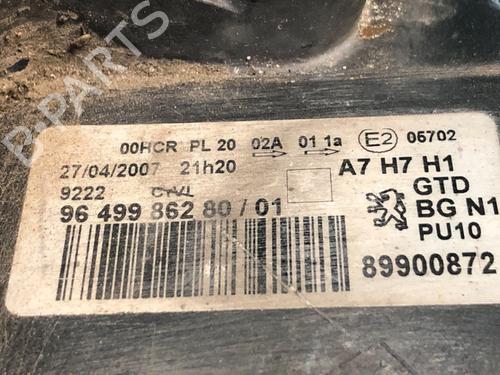 Left headlight PEUGEOT 207 (WA_, WC_) 1.4 16V | BP28299409C28 