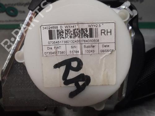 Rear right seatbelt FIAT 500 (312_) 1.2 (312AXA1A) | BP19615534I28