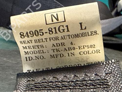 Rear left seatbelt SUZUKI IGNIS I (FH) 1.3 (HV51, HX51, RG413) | BP28299495I29 
