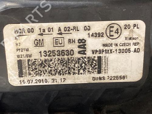 Højre forlygte OPEL MERIVA B MPV (S10) 1.7 CDTI (75) | BP29518910C29 