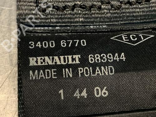 Sikkerhetsbelte bak i midten RENAULT CLIO III (BR0/1, CR0/1) 1.2 16V (BR0R, BR1D, BR1L, CR0R) | BP19627003I27 