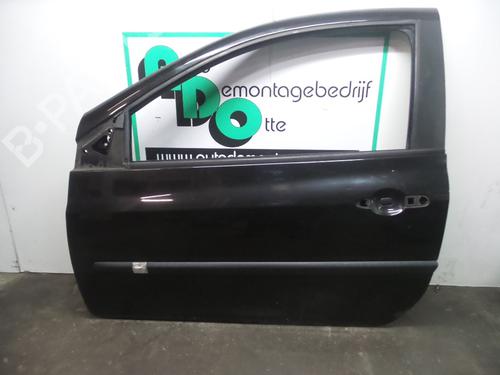 Used Left front door RENAULT CLIO III (BR0/1, CR0/1) 1.6 16V (BR05, BR0B, BR0Y, BR15, BR1J, BR1M, BR1Y, CR0B,... (112 hp) 19606057