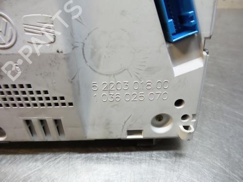 Instrument cluster VW LUPO I (6X1, 6E1) 1.4 TDI | BP19596941C47 
