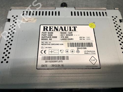 Radio RENAULT CLIO IV (BH_) 0.9 TCe 90 (BHNF, BHMA, BHMH, BHJK, BHJR) | BP28298936E6 