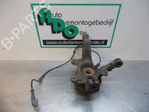 Used Right front steering knuckle RENAULT CLIO III (BR0/1, CR0/1) 1.2 16V (BR02, BR0J, BR11, CR02, CR0J, CR11) (75 hp) 19606052