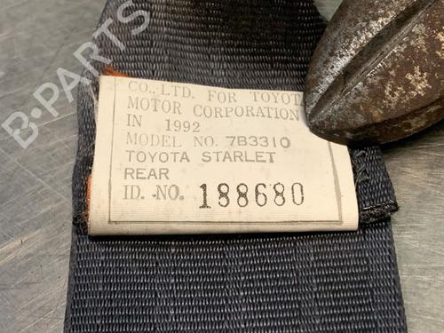 Rear right seatbelt TOYOTA STARLET (_P8_) 1.3 12V Cat (EP81) | BP19629343I28 