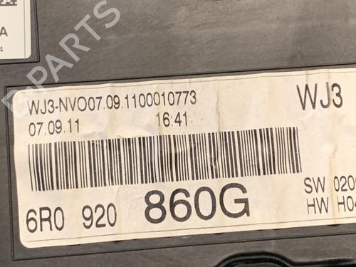 Instrument cluster VW POLO V (6R1, 6C1) 1.2 | BP19625679C47 
