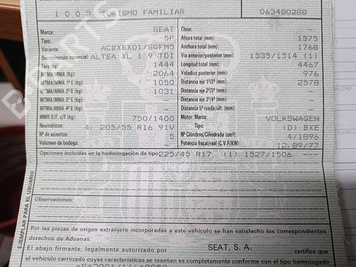Pièces Détachées Usagées SEAT ALTEA XL (5P5, 5P8) [2006-2015]  3375916