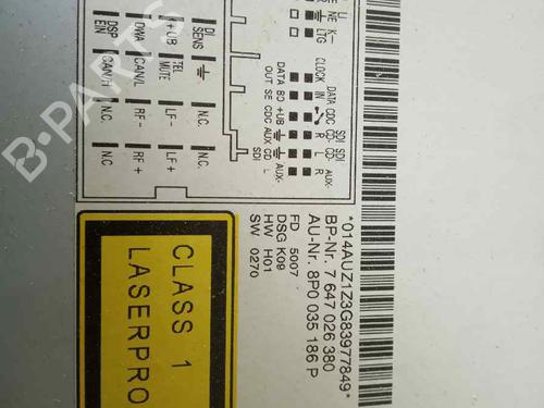 Radio AUDI A3 (8P1)  | BP19554170E6 