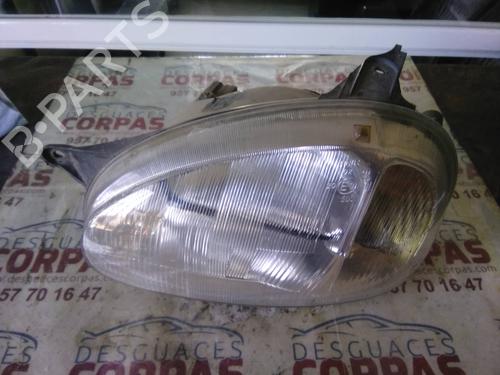 Used Left headlight OPEL CORSA B (S93) [1993-2009]  19647144