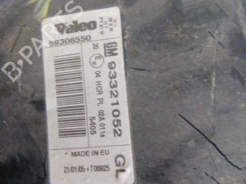 Left headlight OPEL MERIVA A MPV (X03)  | BP19556100C28 