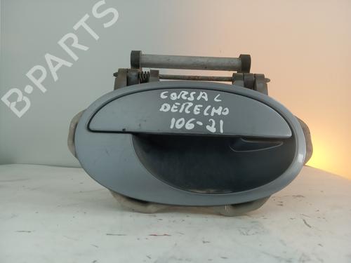 Used Front right exterior door handle OPEL CORSA C (X01) [2000-2009]  19558210
