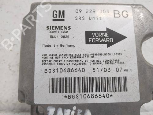 ECU airbags OPEL ZAFIRA A MPV (T98)  | BP19557233M53 
