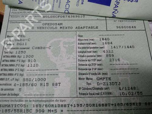 Electronic sensor OPEL COMBO Box Body/MPV 1.3 CDTI 16V | BP19550692M84 