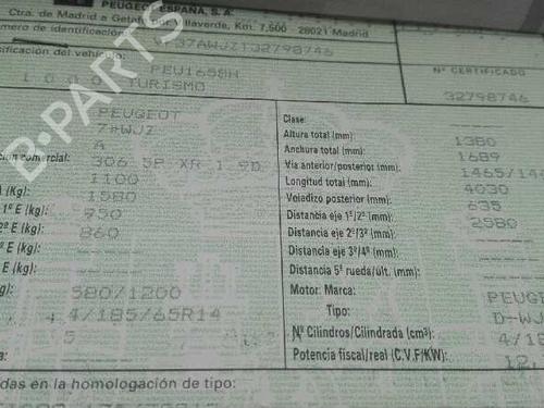 Cable PEUGEOT 306 (7B, N3, N5) 1.9 D | BP19549669E12