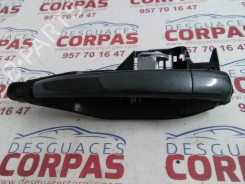 Used Rear left exterior door handle PEUGEOT 208 I (CA_, CC_) 1.2 VTI 82 (82 hp) 19555069