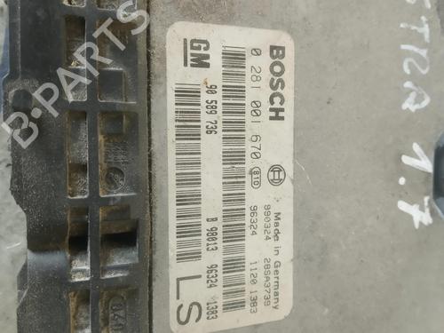 Engine control unit (ECU) OPEL ASTRA G Hatchback (T98)  | BP19555123M57 