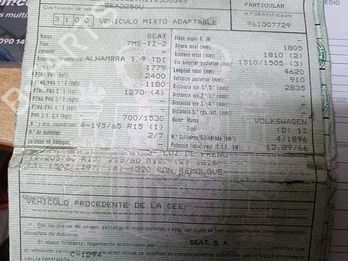 Used Parts SEAT ALHAMBRA (7V8, 7V9) [1996-2010]  4326861