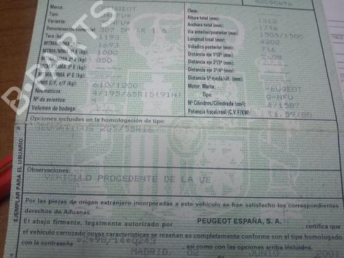 Høyre foran invendig håndtak PEUGEOT 307 (3A/C) | BP22190576I14