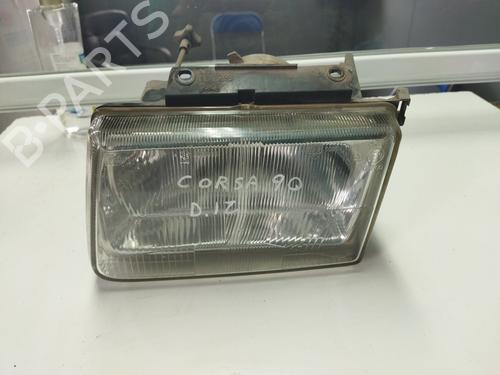 Used Left headlight OPEL CORSA B (S93) [1993-2009]  19660562