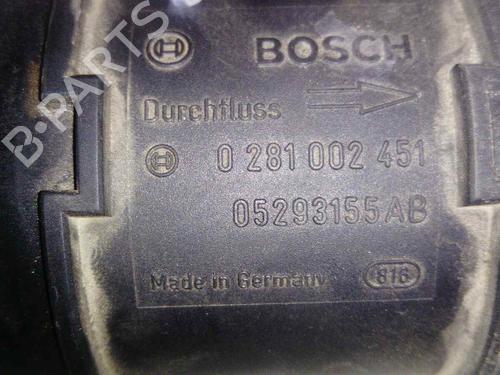 Mass air flow sensor CHRYSLER VOYAGER IV (RG, RS) 2.5 CRD | BP19549556M95 